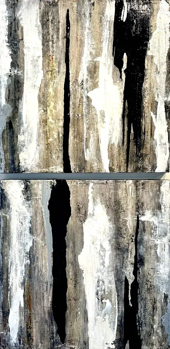 Niki Woehler As It Was diptych canvas