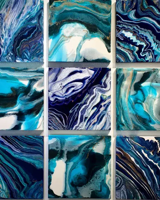 Niki woehler Wild Blue Days resin